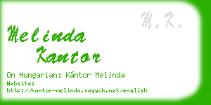 melinda kantor business card